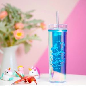 Blue Unicorn Tumbler Cup